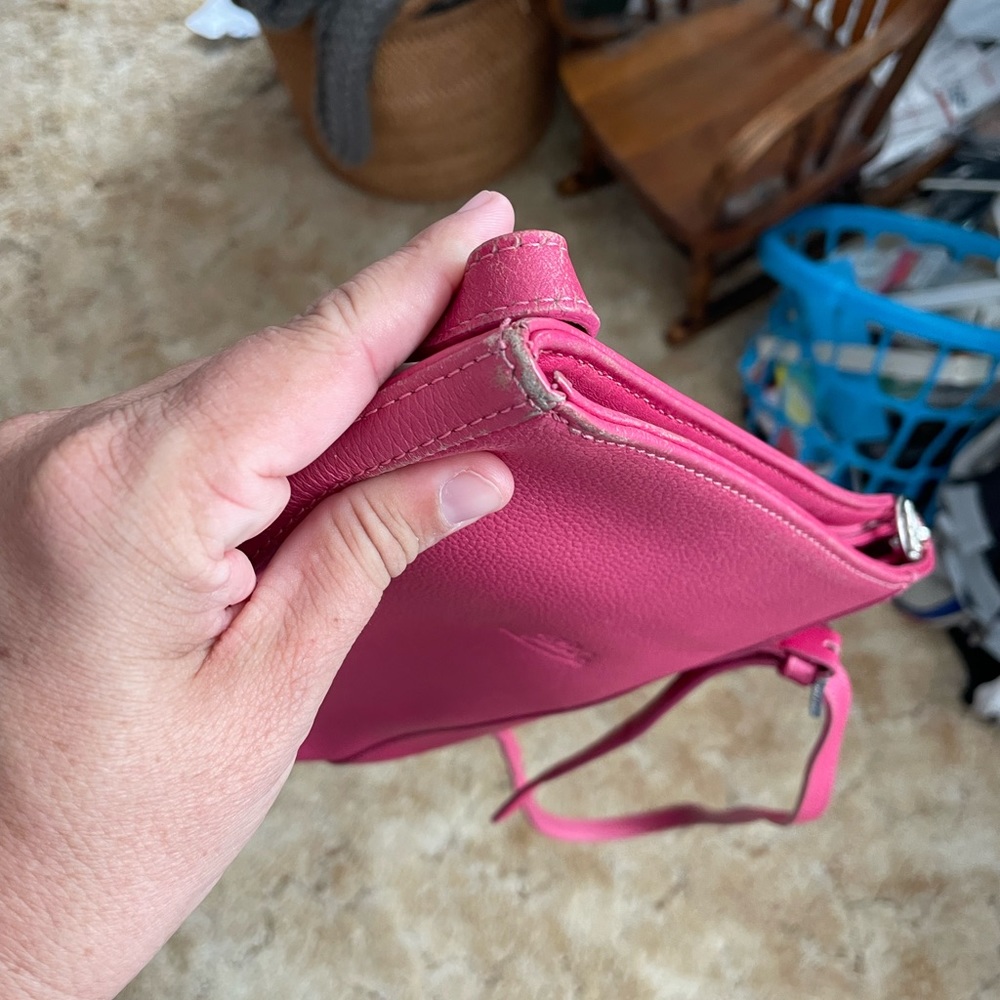 Longchamp LE FOULONNÉ Pink Crossbody EUC - Picture 7 of 9